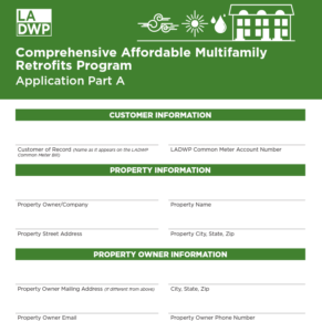 Application Part A - LADWP Comprehensive Affordable Multifamily Retrofits